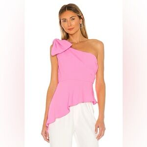 Amanda Uprichard Panama One Sleeve Top Size Small